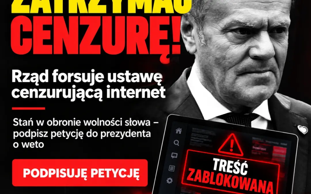 Grafika petycji Zatrzymać cenzurę
